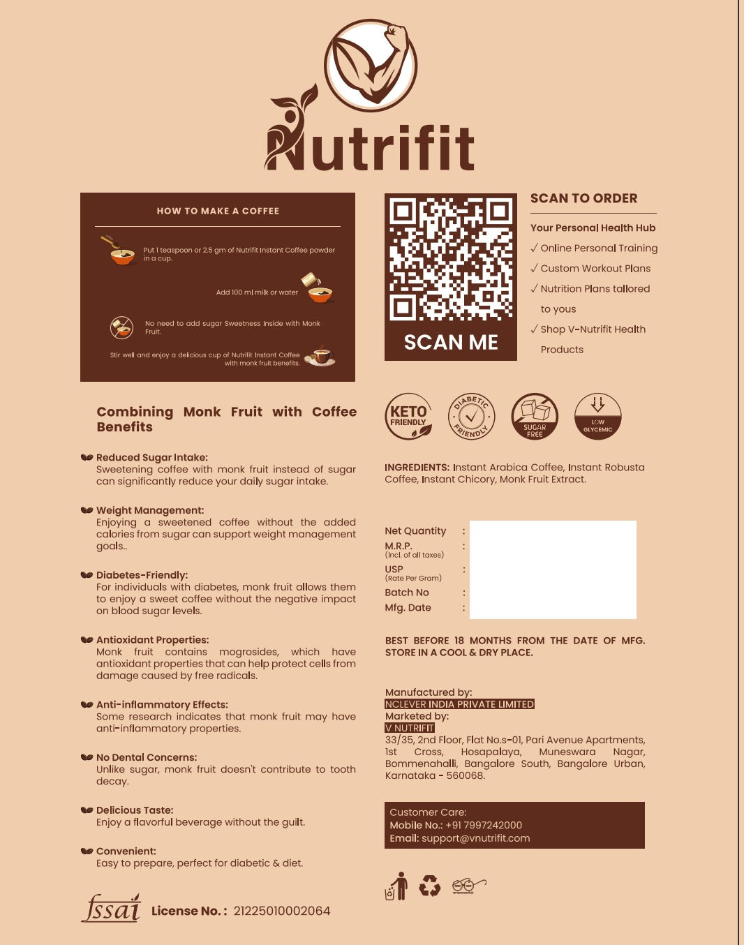V-NUTRIFIT's Coffee