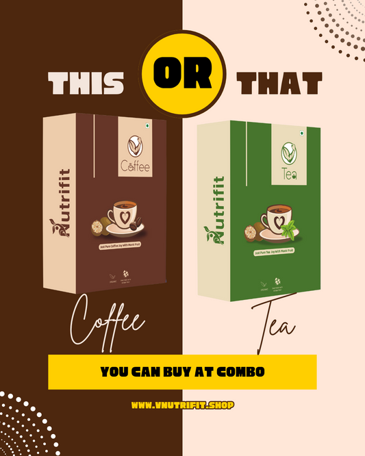 V-NUTRIFIT's Monk Bliss Combo – Coffee & Tea Pack
